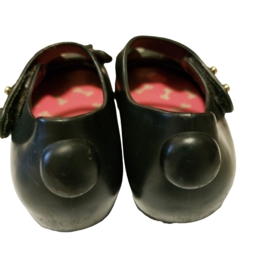 Mini Melissa‎ Frenchie Bulldog Child Shoes Size 8 Black Pre-owned - Picture 5 of 11